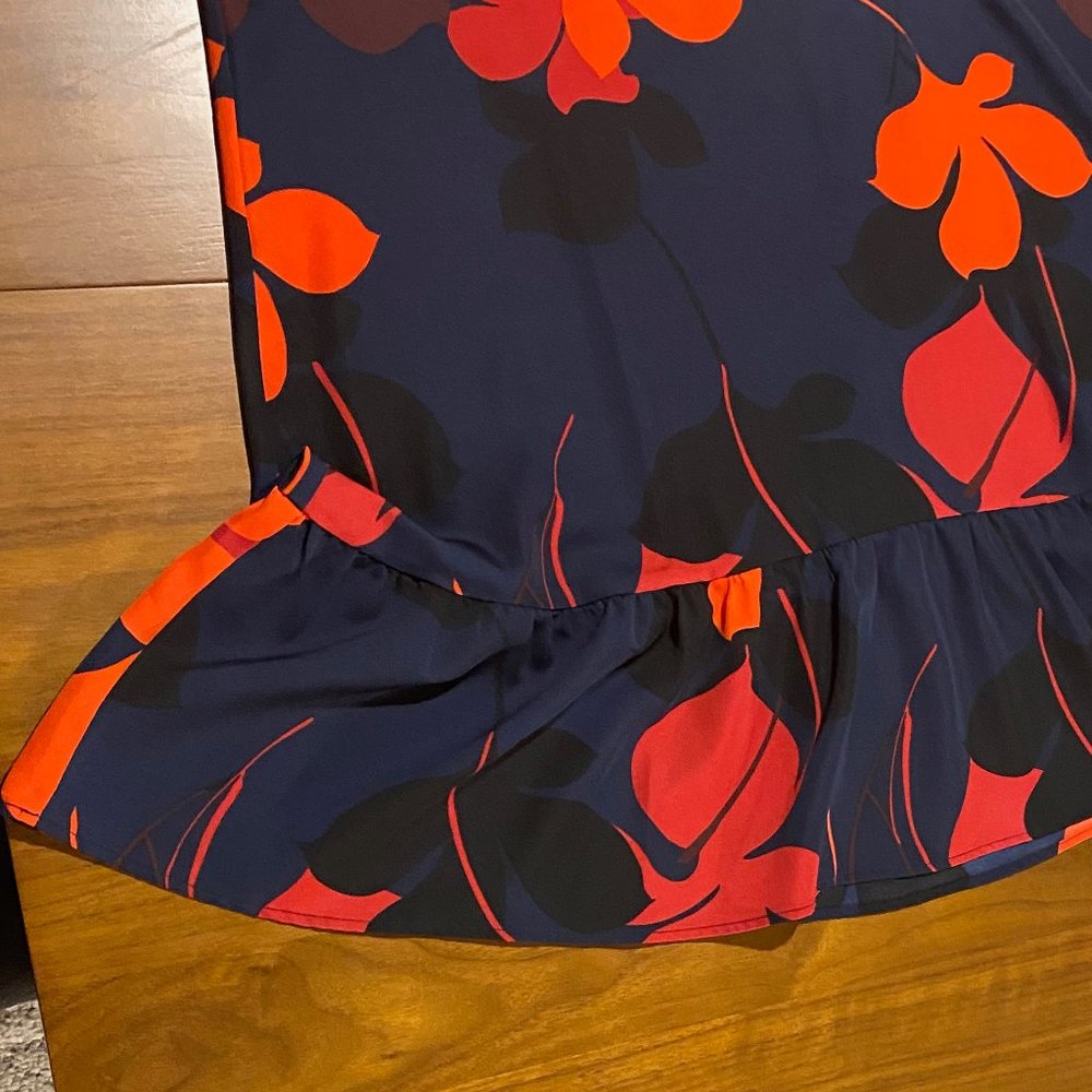 Halogen Button Back Ruffle Hem Dress - Picture 4 of 12
